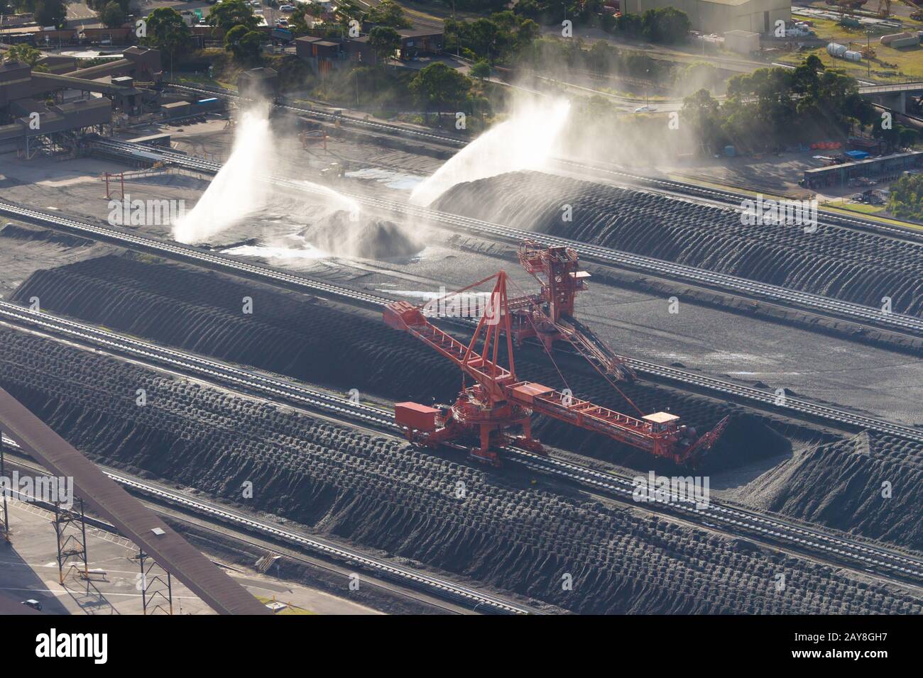 Newcastle Coal Terminal Stockfoto