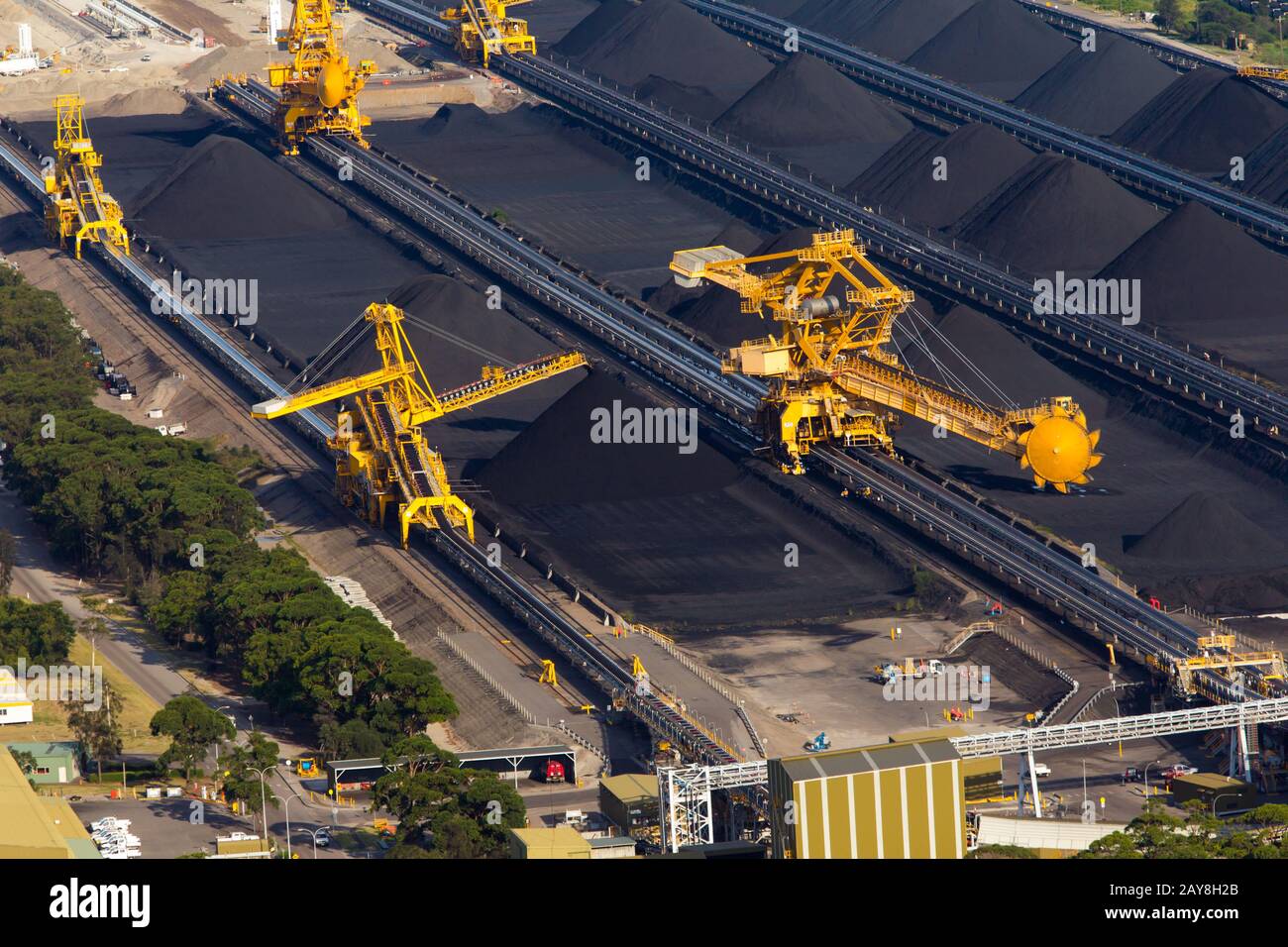 Newcastle Coal Terminal Stockfoto