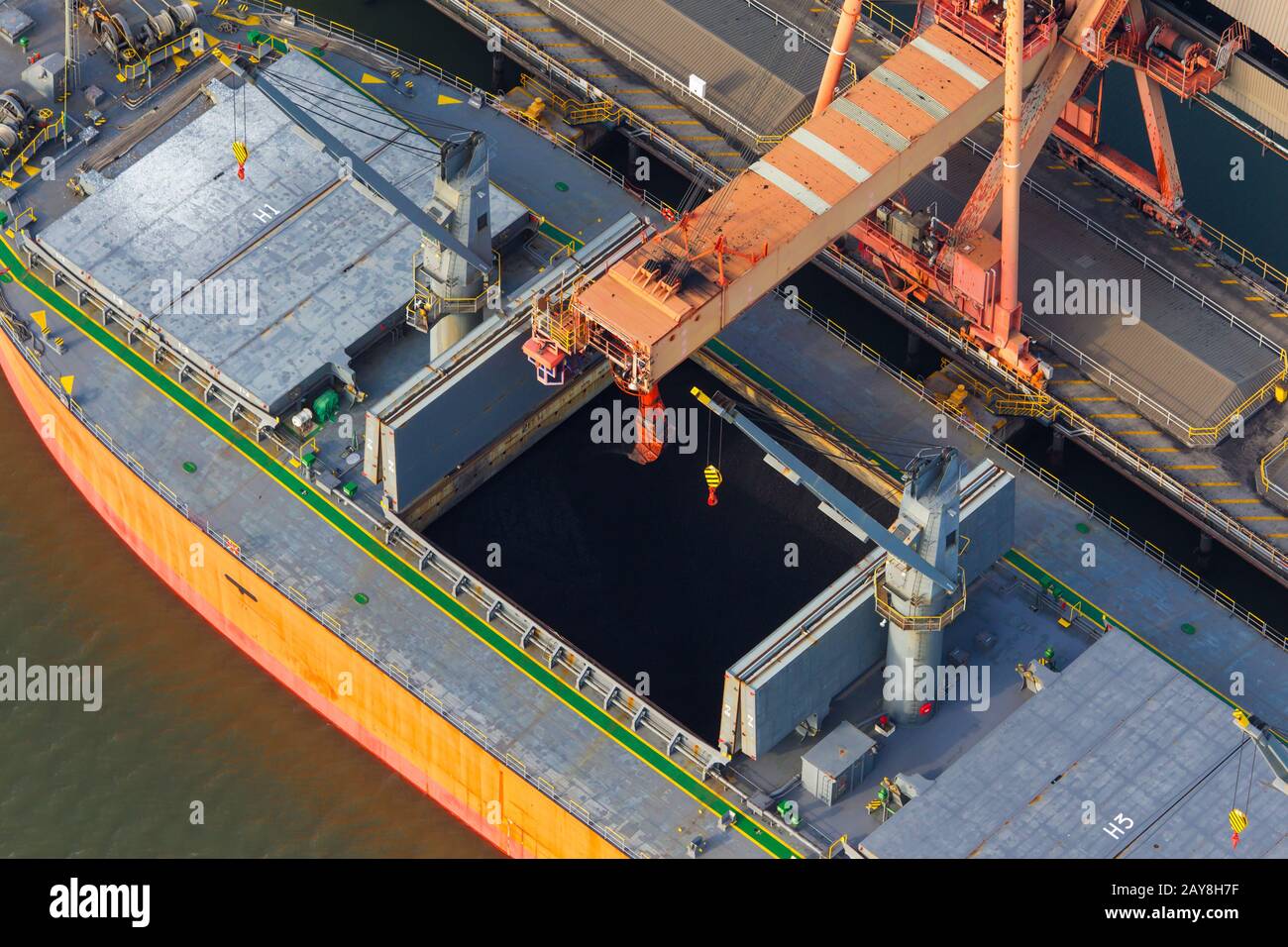 Newcastle Coal Terminal Stockfoto