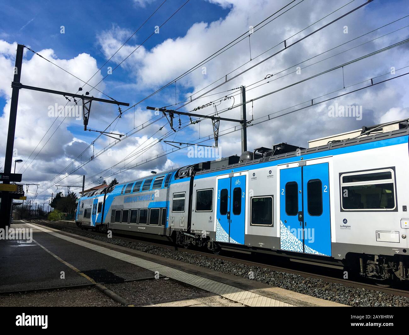 Ter, Regionalzug, La Valbonne, Ain, Frankreich Stockfoto