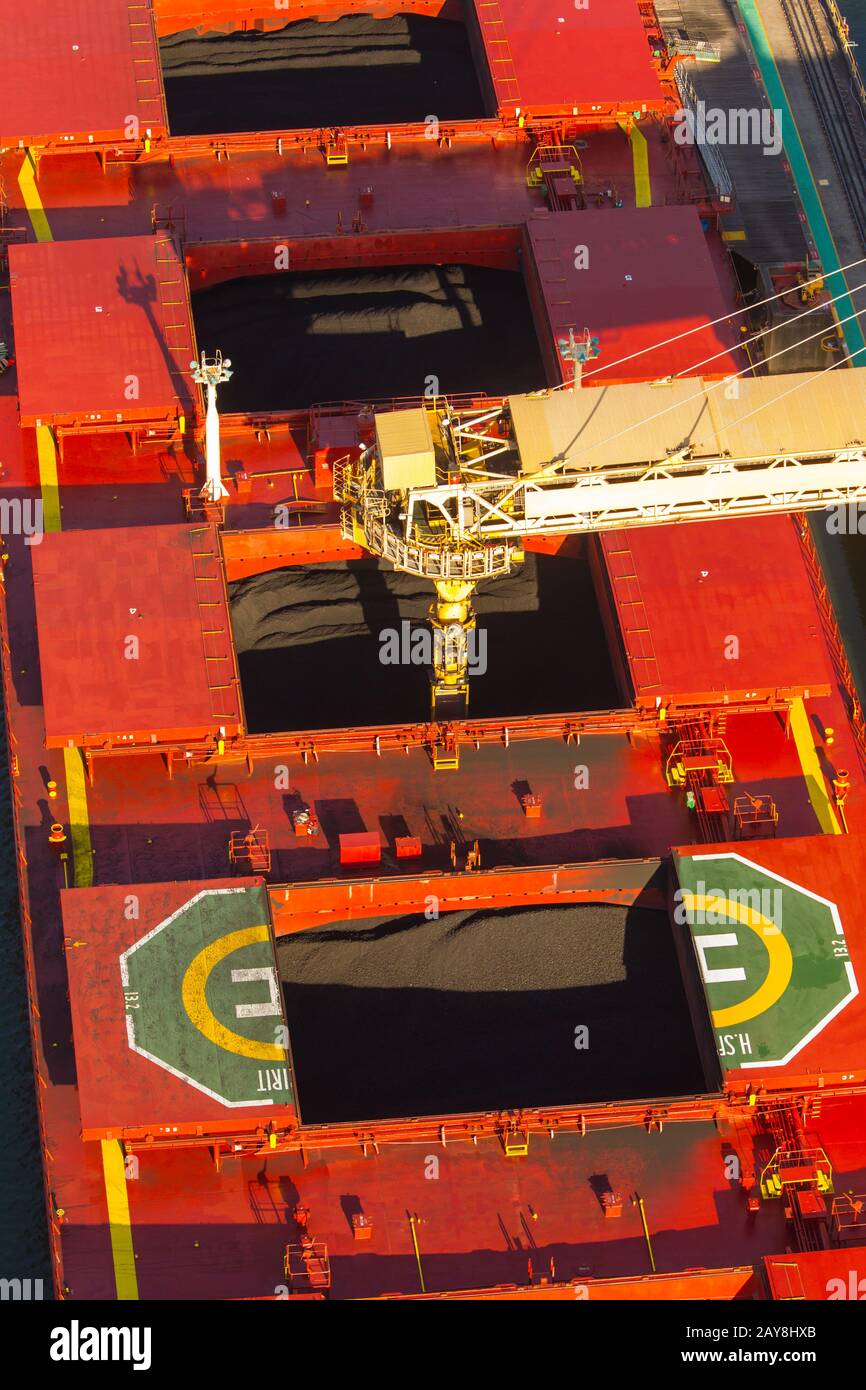 Newcastle Coal Terminal Stockfoto