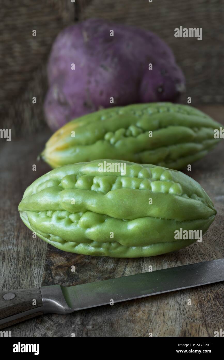 Bittere Kürbisse Stockfoto