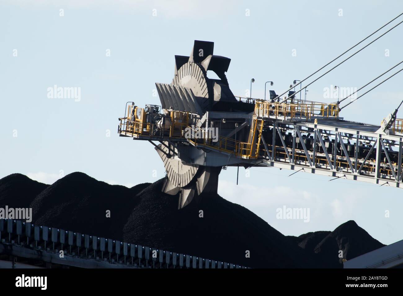 Newcastle Coal Terminal Stockfoto