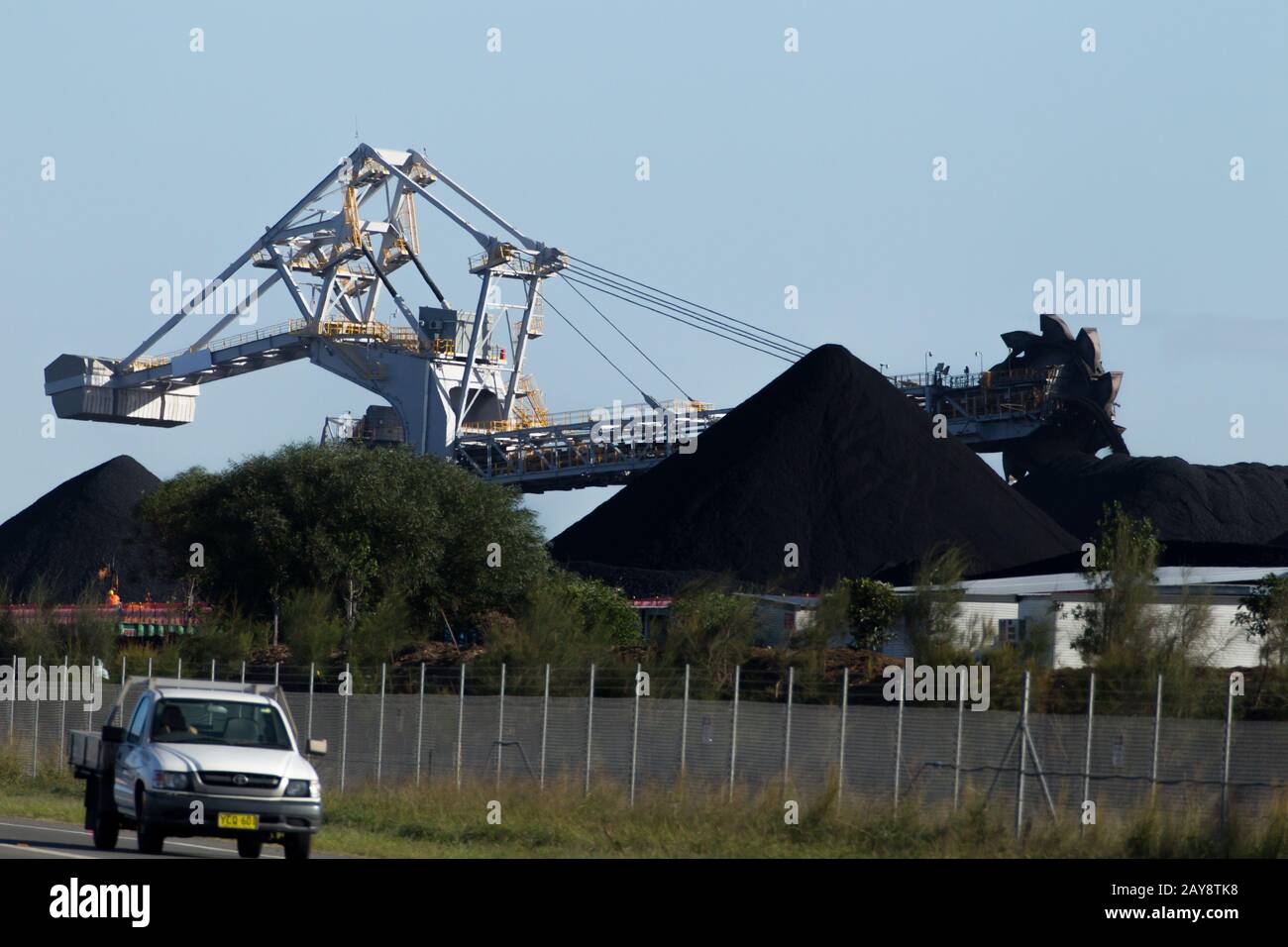 Newcastle Coal Terminal Stockfoto