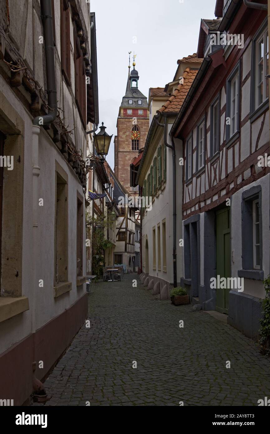 In der Altstadt von Neustadt a.d. Weinstrasse Stockfoto