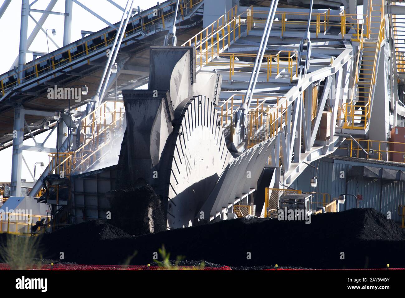 Newcastle Coal Terminal Stockfoto