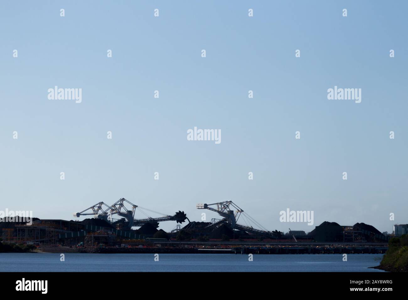 Newcastle Coal Terminal Stockfoto