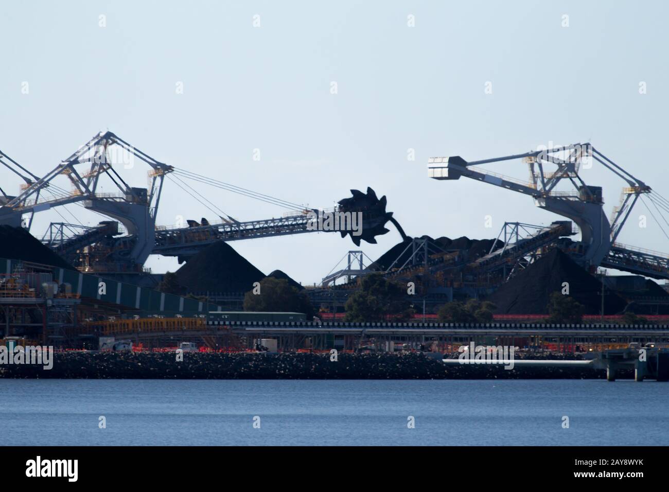 Newcastle Coal Terminal Stockfoto