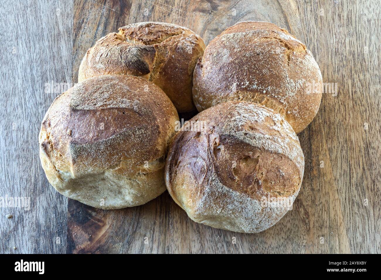 Schweizer Brotspezialität: Schweizer Vierlinge Stockfoto