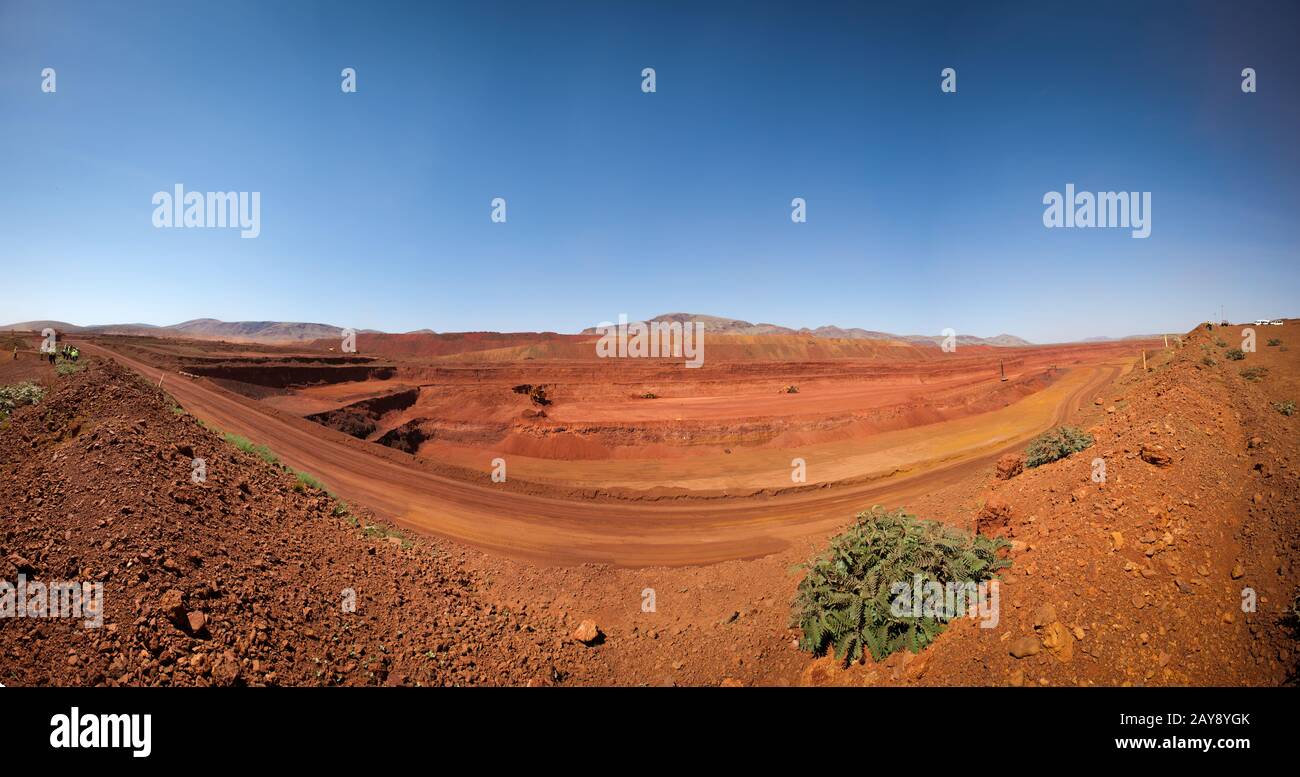 Iron Ore Mine, Pilbara, Western Australia. Stockfoto