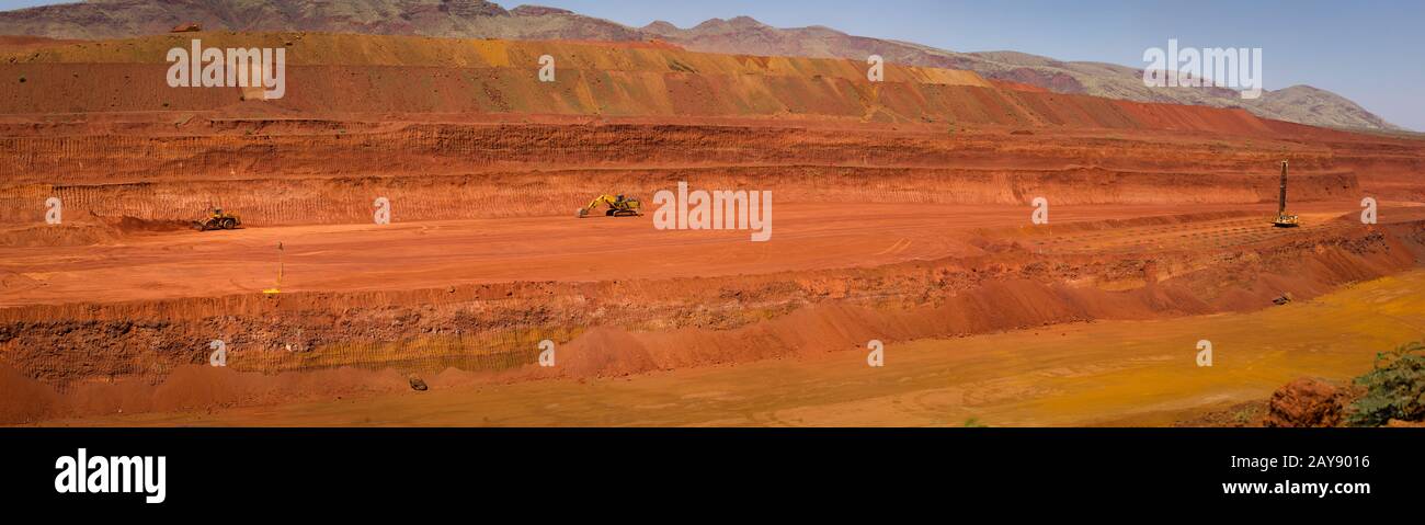 Iron Ore Mine, Pilbara, Western Australia. Stockfoto