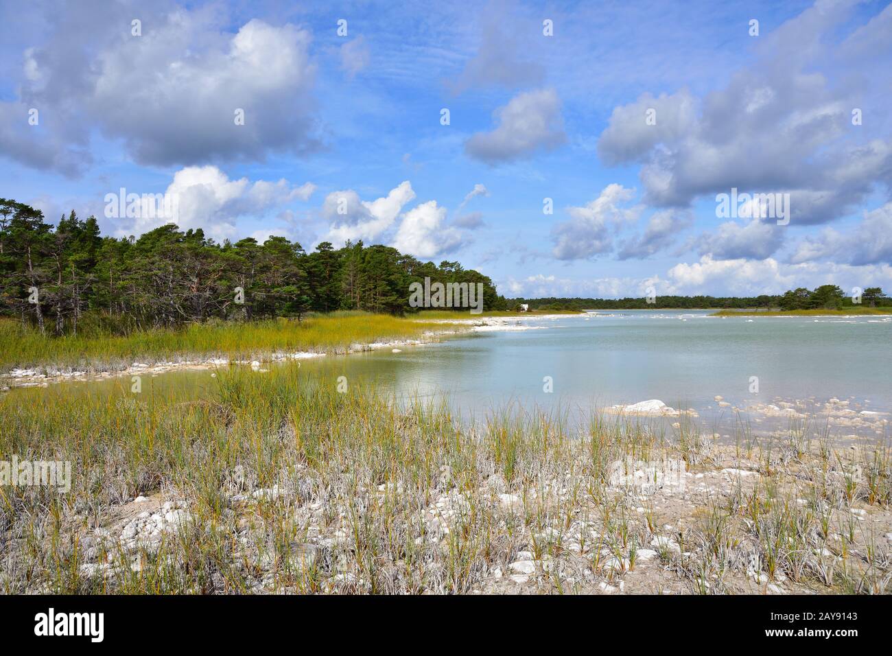 Farnavik See auf Gotland Stockfoto