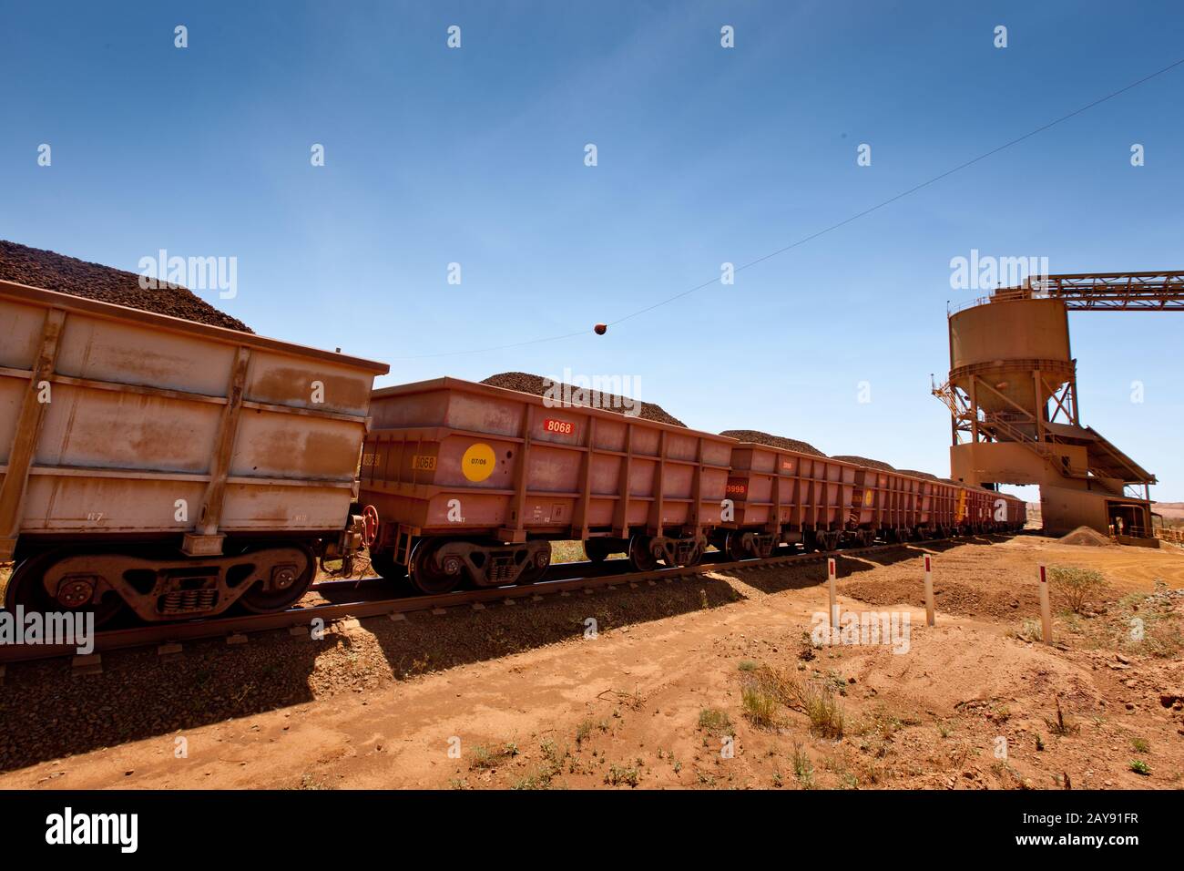 Iron Ore Mine, Pilbara, Western Australia. Stockfoto