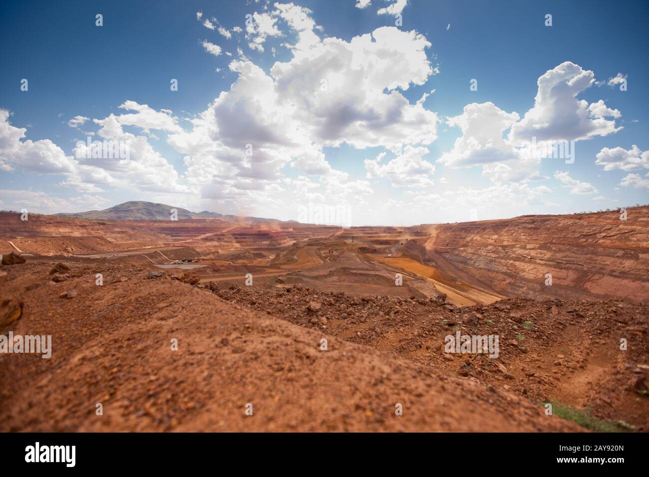 Iron Ore Mine, Pilbara, Western Australia. Stockfoto