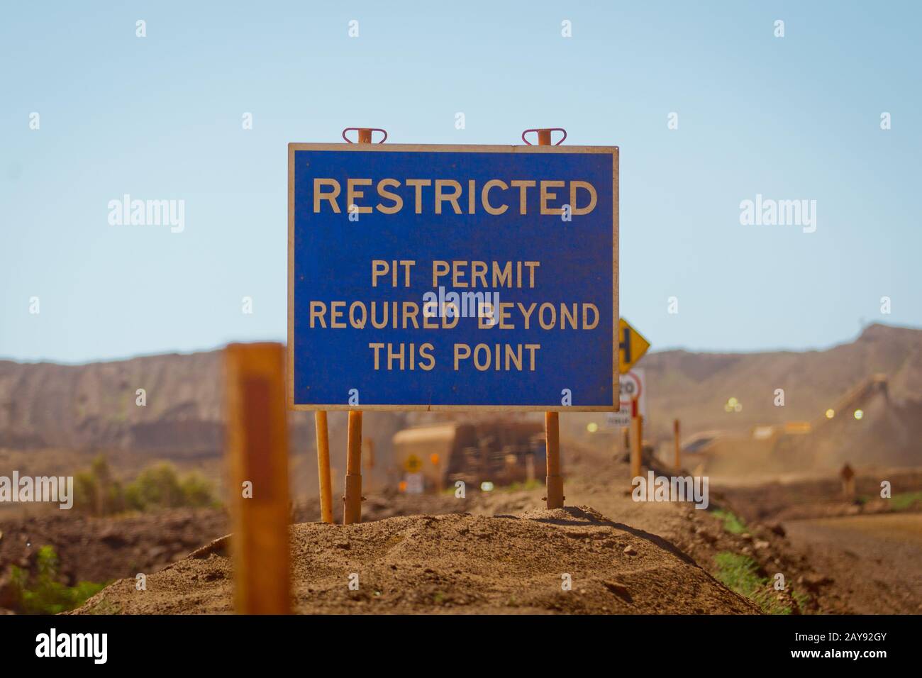 Iron Ore Mine, Pilbara, Western Australia. Stockfoto