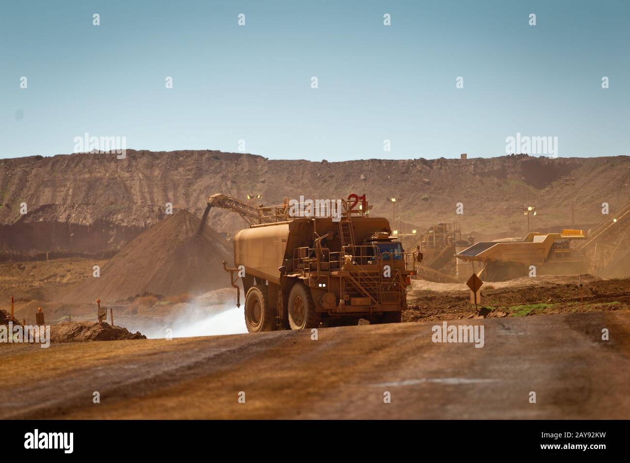 Iron Ore Mine, Pilbara, Western Australia. Stockfoto