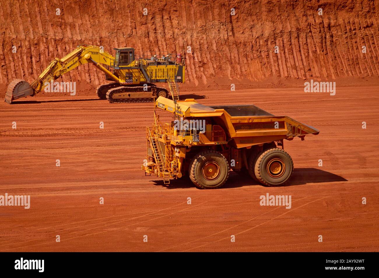 Iron Ore Mine, Pilbara, Western Australia. Stockfoto