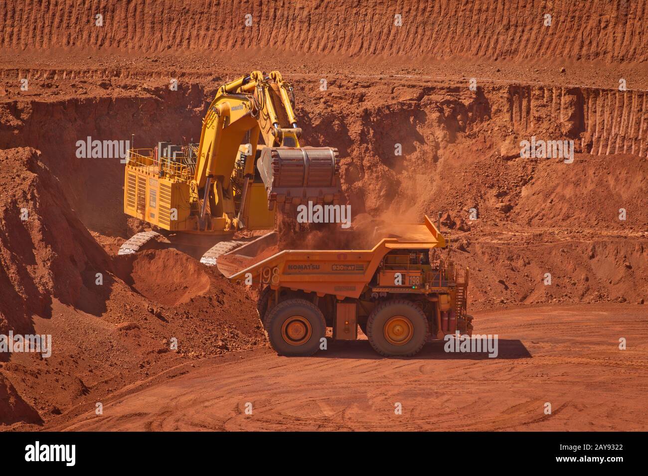 Iron Ore Mine, Pilbara, Western Australia. Stockfoto