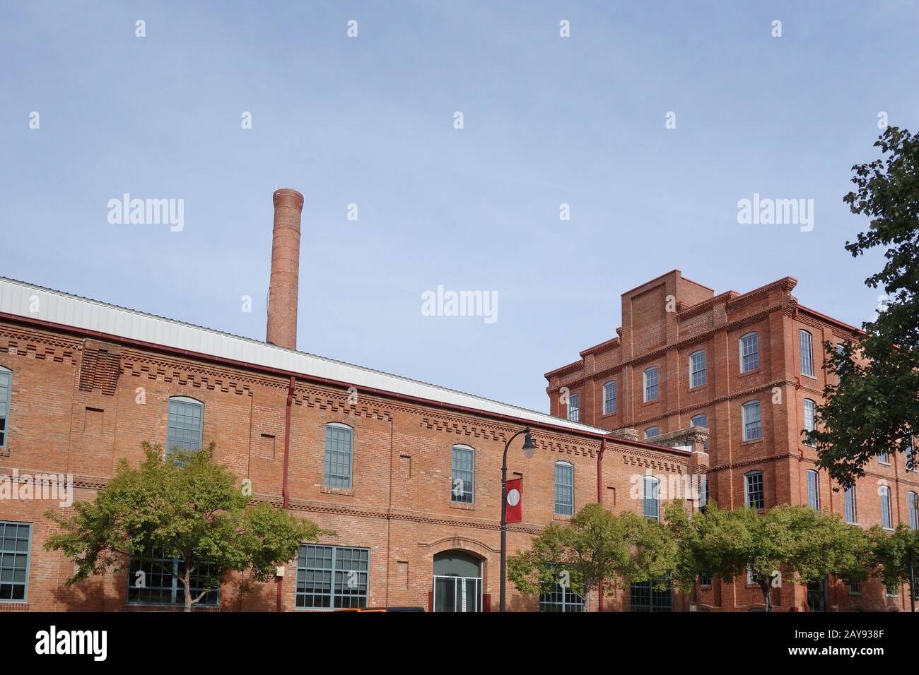 Renovierte Tabaklager im Stadtzentrum von Durham Stockfoto