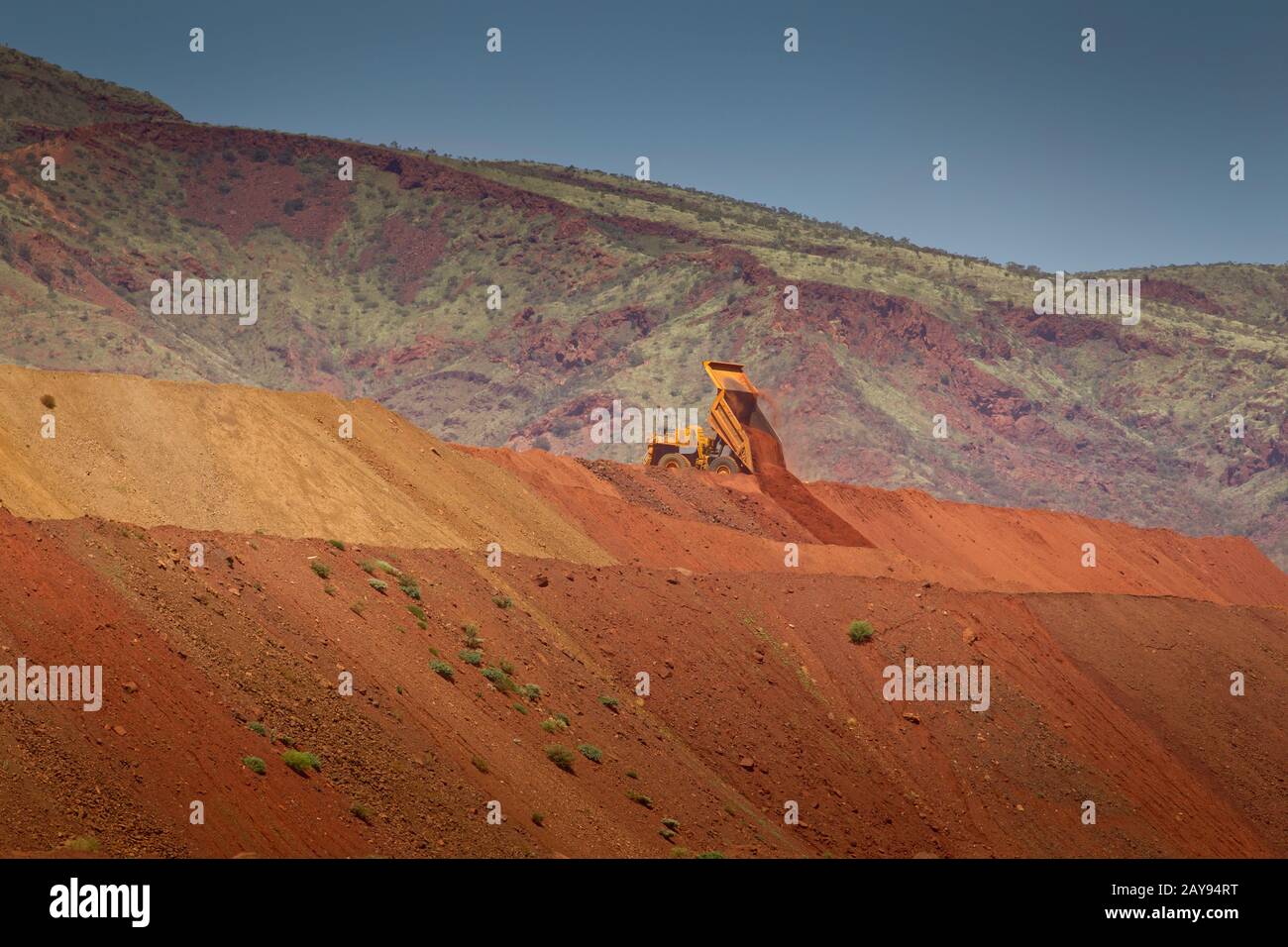Iron Ore Mine, Pilbara, Western Australia. Stockfoto
