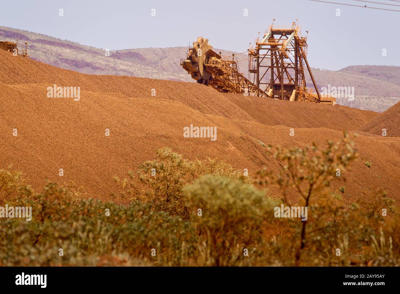 Iron Ore Mine, Pilbara, Western Australia. Stockfoto