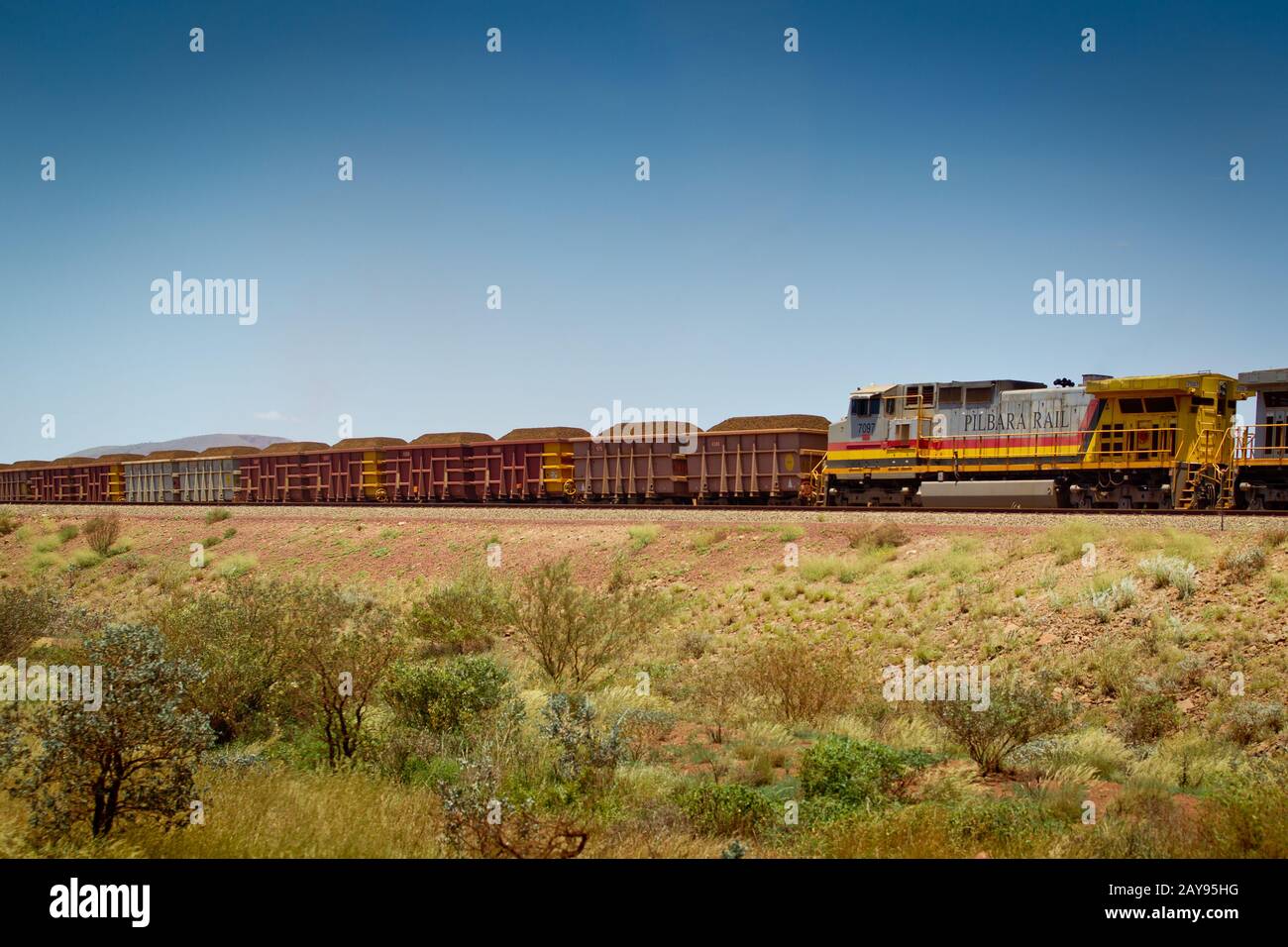 Iron Ore Mine, Pilbara, Western Australia. Stockfoto