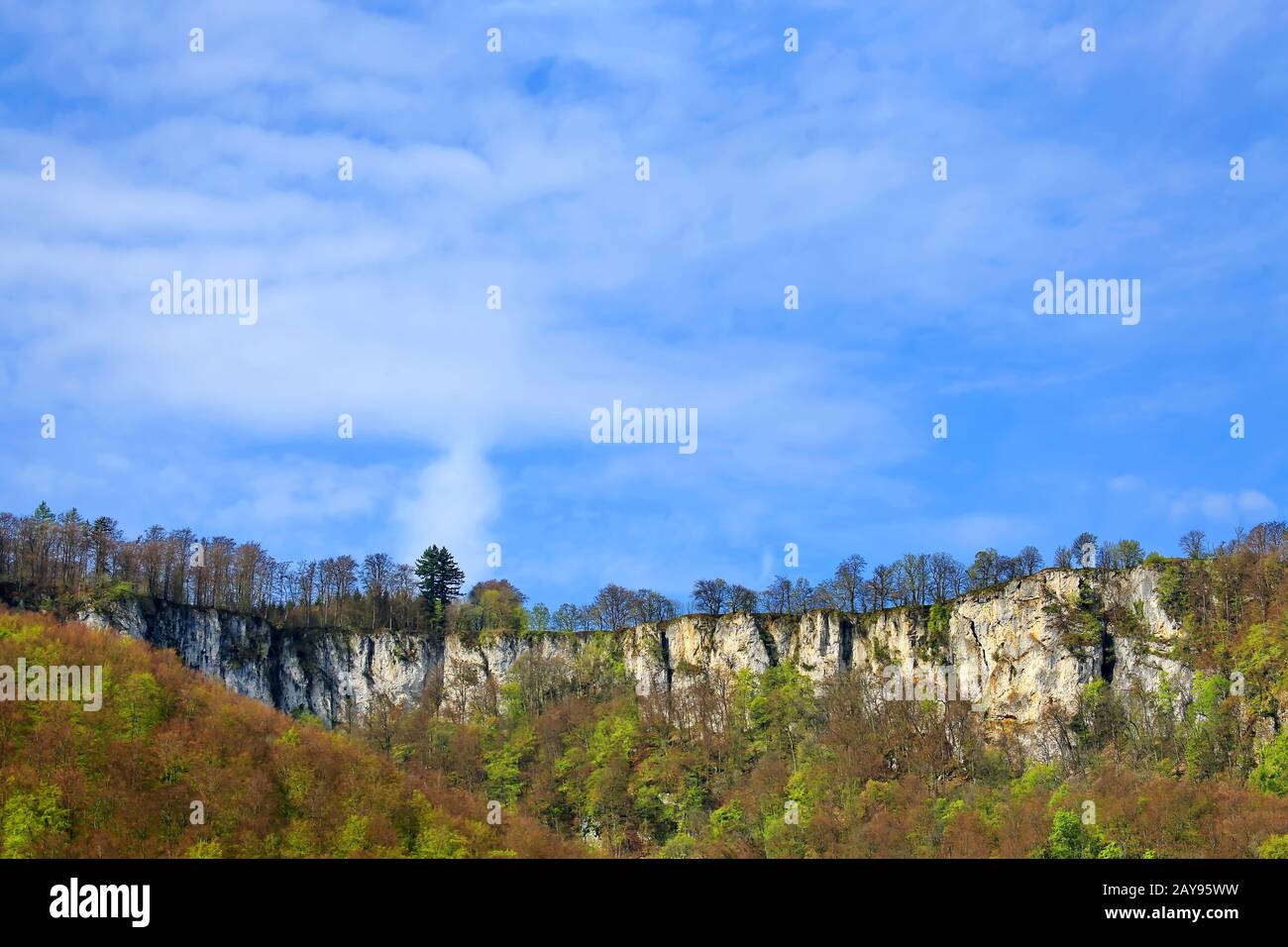 Bad Urach ist eine Stadt in Deutschland, mit vielen historischen Sehenswürdigkeiten Stockfoto