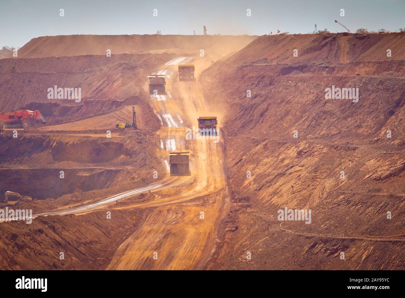 Iron Ore Mine, Pilbara, Western Australia. Stockfoto