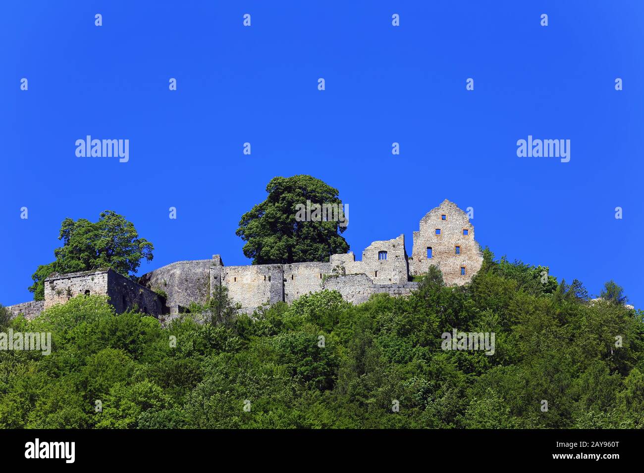 Bad Urach ist eine Stadt in Deutschland, mit vielen historischen Sehenswürdigkeiten Stockfoto