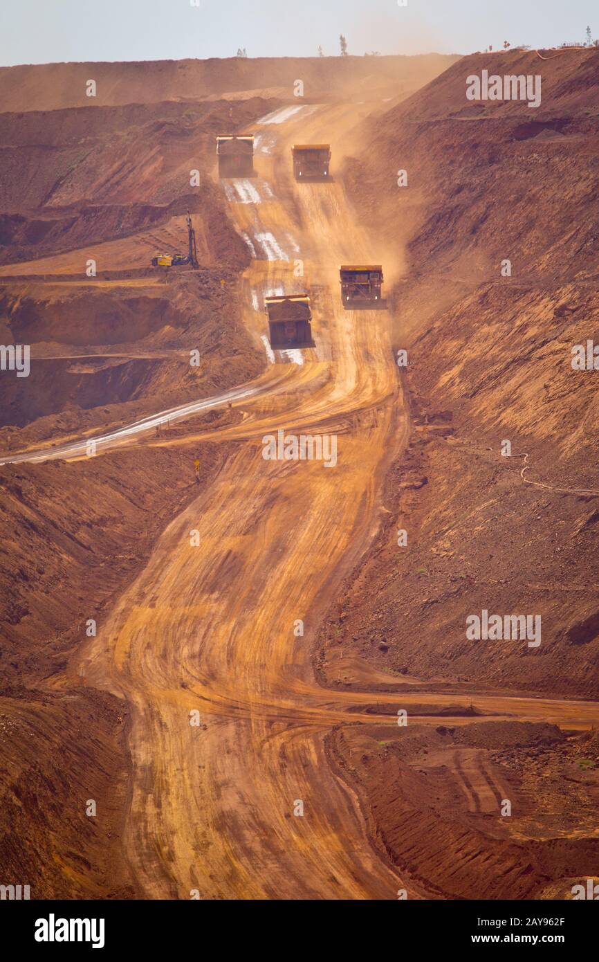 Iron Ore Mine, Pilbara, Western Australia. Stockfoto