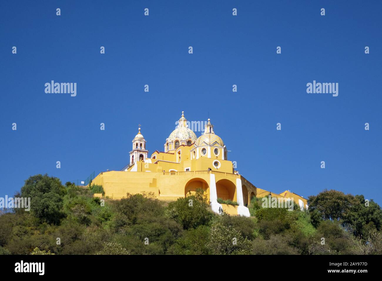 Kirche in Cholula Puebla Mexiko Stockfoto