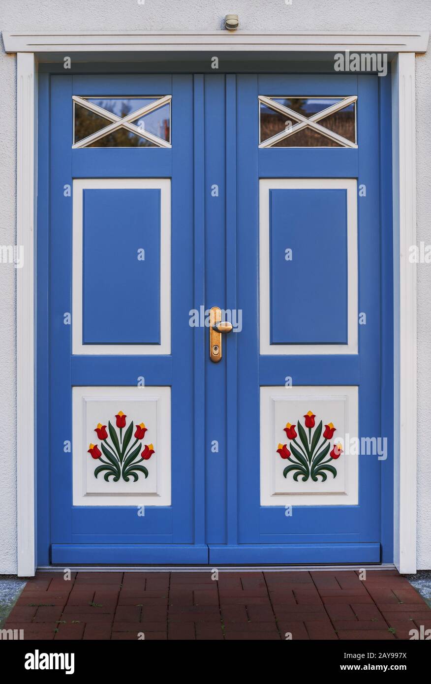 Darsser Haustür Stockfoto