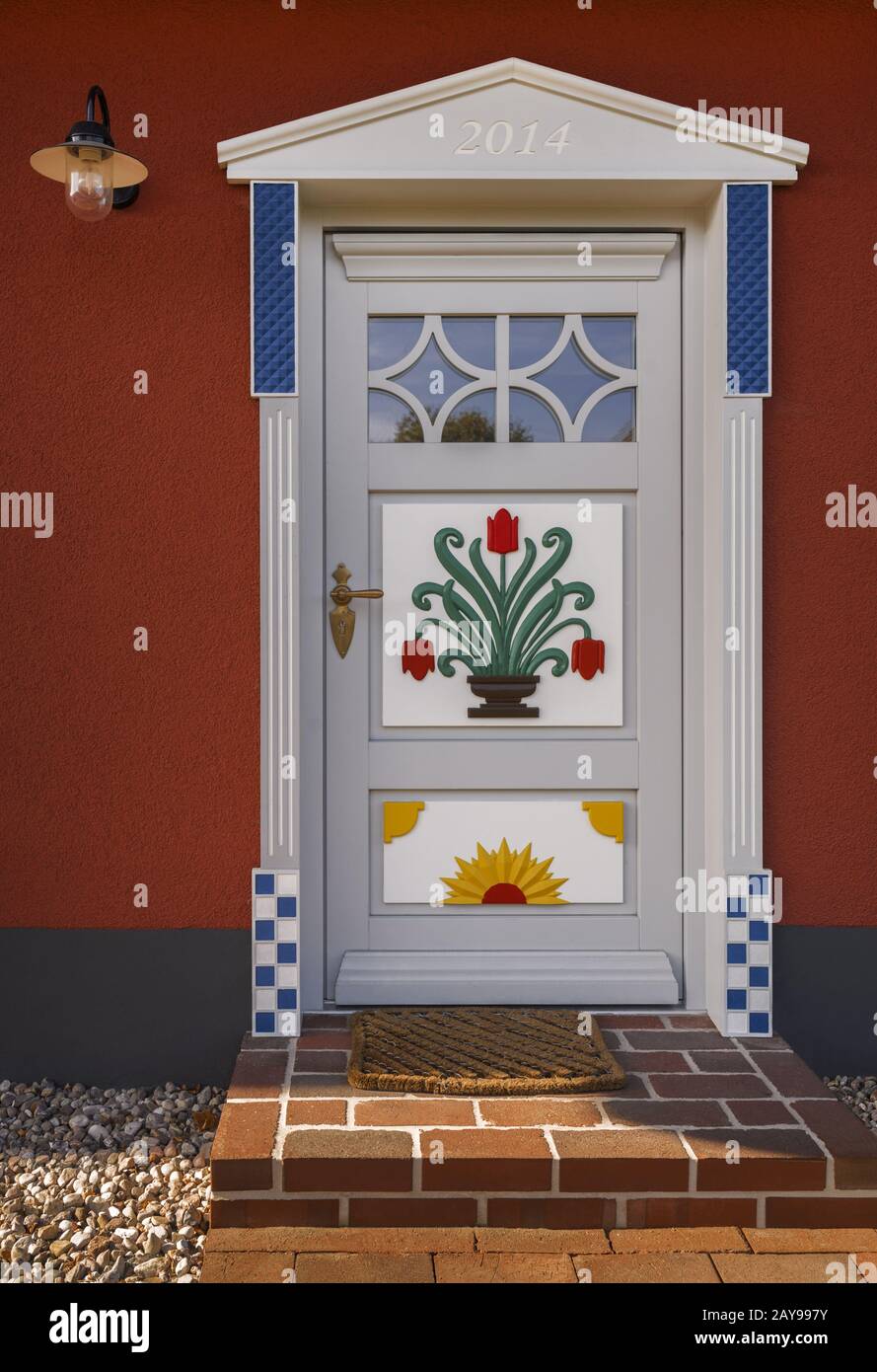 Darsser Haustür Stockfoto
