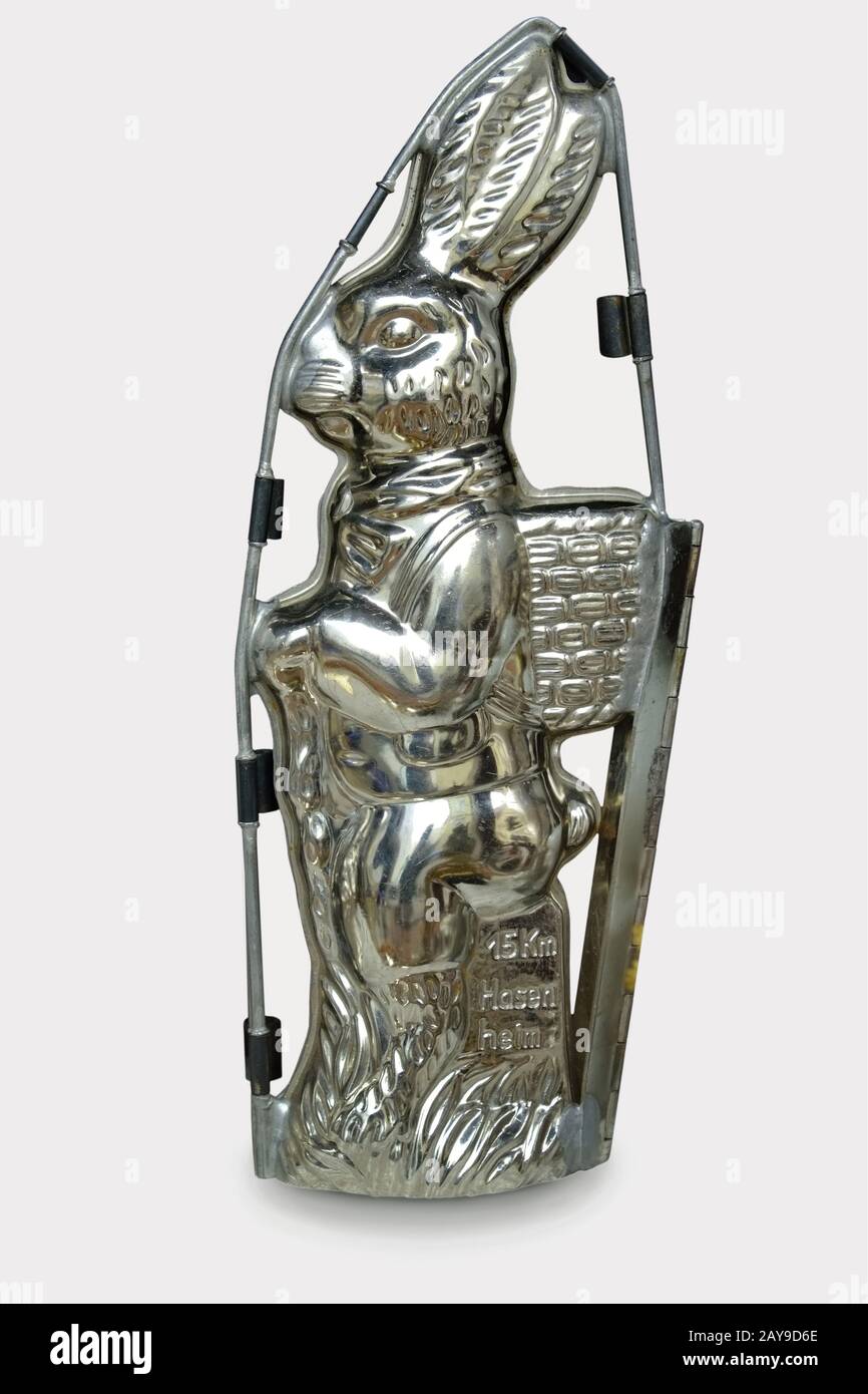 Osterhase als Backform Stockfoto