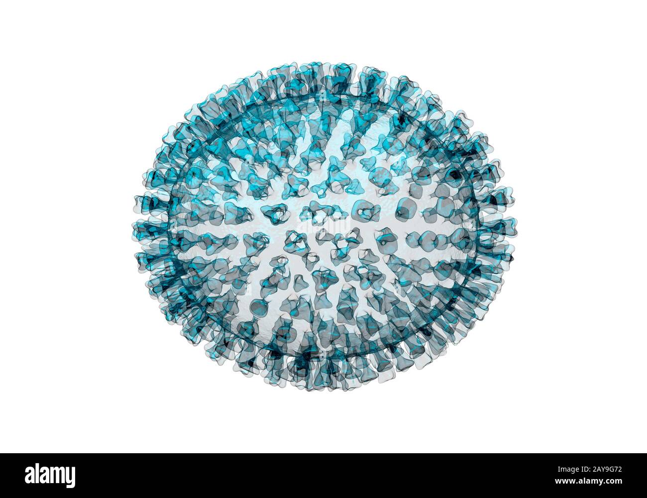 Grippe Viren, Abbildung Stockfoto