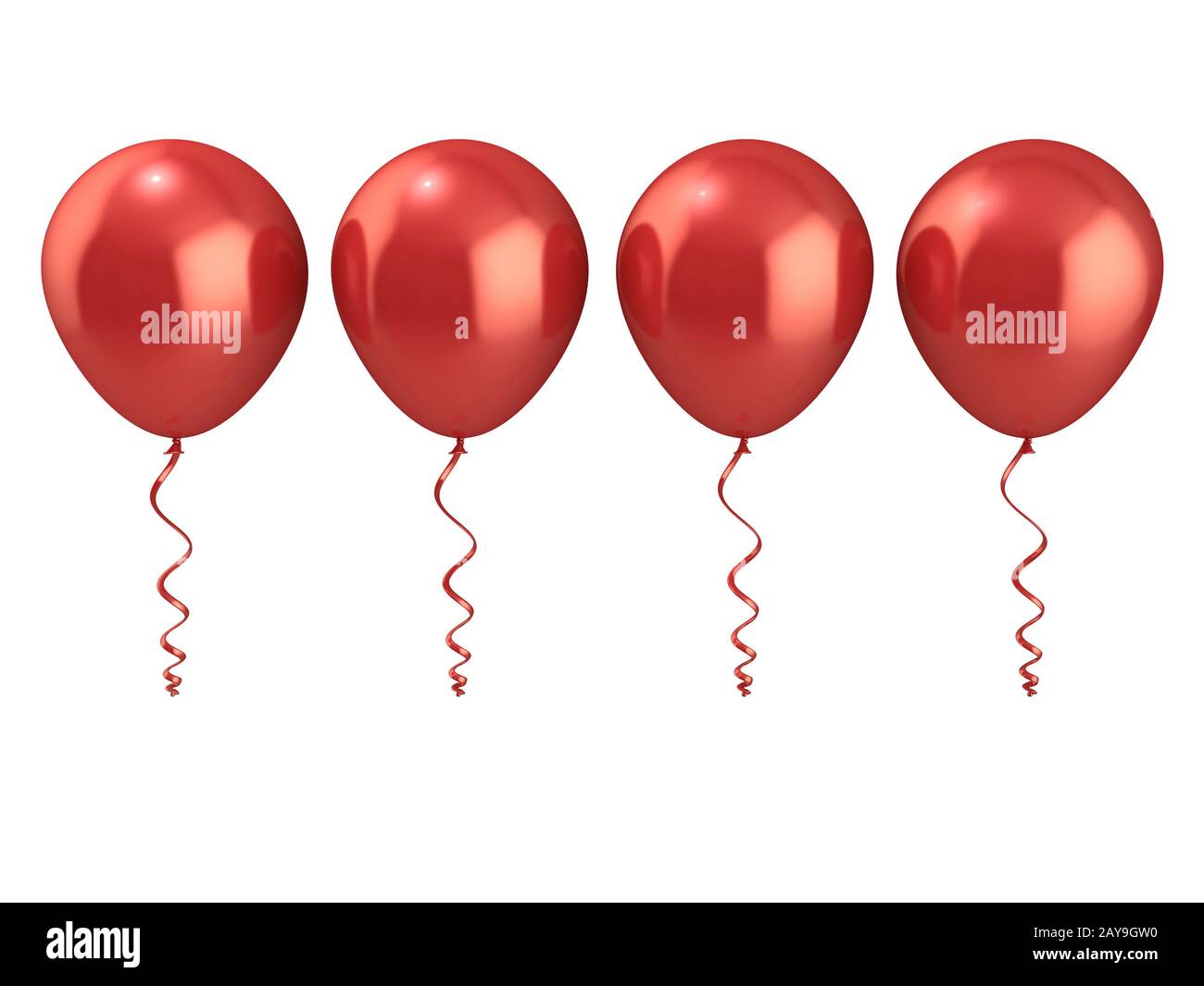 Rote Luftballons Stockfoto
