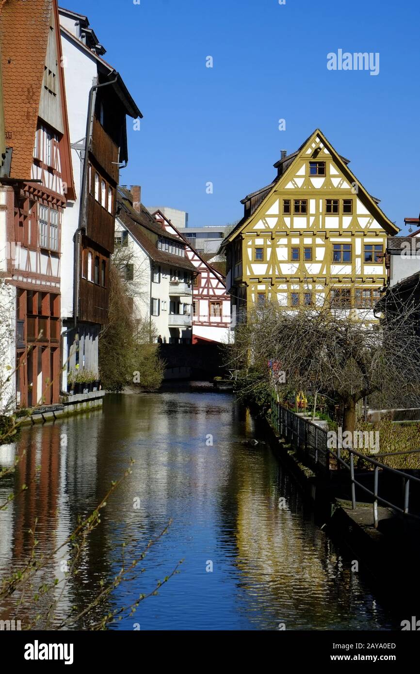 Ulm, Fischerviertel, Fishermens Viertel Stockfoto