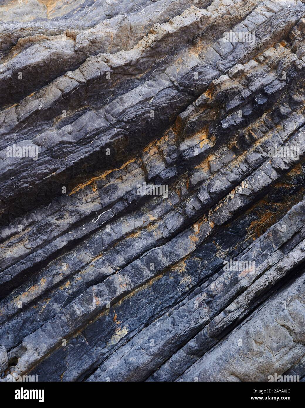Muster einer dar-Wand mit Schichten Stockfoto