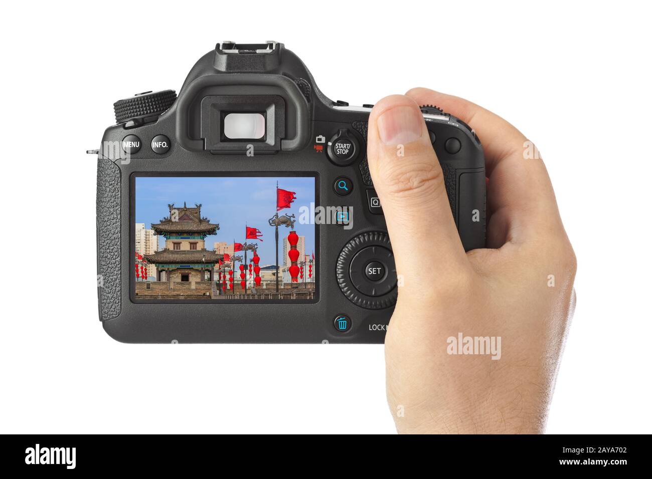 Kamera und Nordwand der Altstadt - Xian China (mein Foto) Stockfoto
