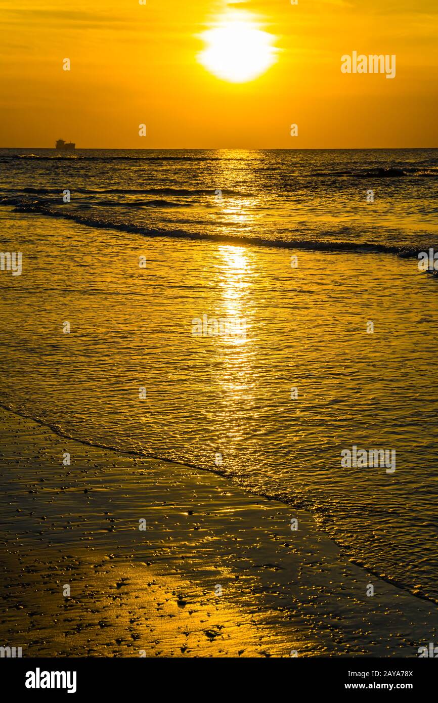 Wunderbarer Sonnenuntergang Stockfoto