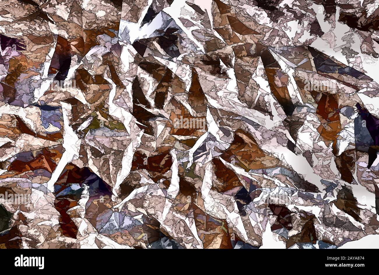 Ein Hintergrundbild in abstraktem Stil mit Brauntönen. Stockfoto