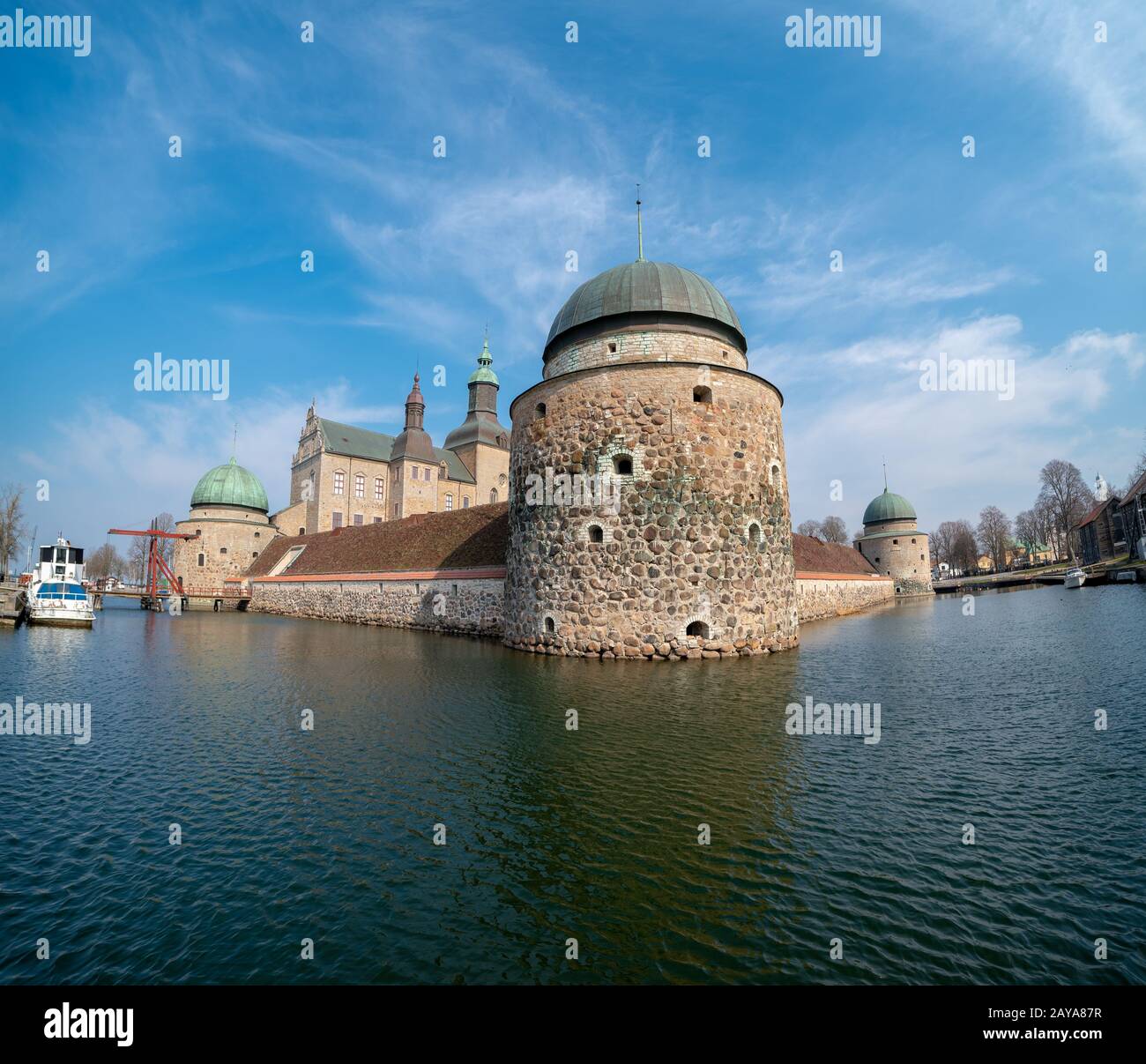 Schloss Vadstena, schwedische Burg und Festung aus dem Mittelalter Stockfoto