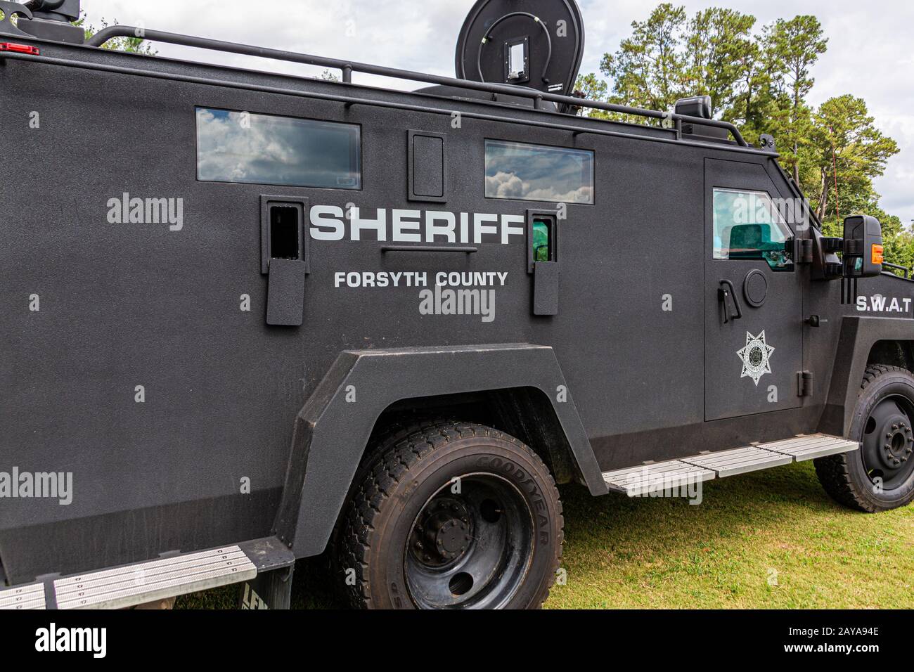 Sheriff County SWAT Truck Stockfoto