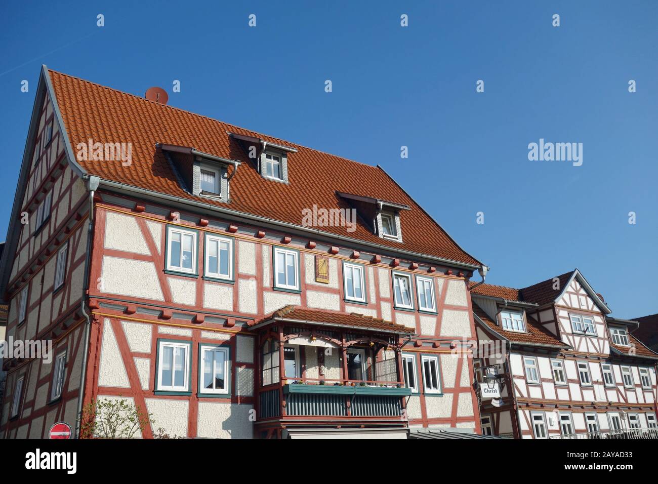 Historische Altstadt von Schlitz Stockfoto