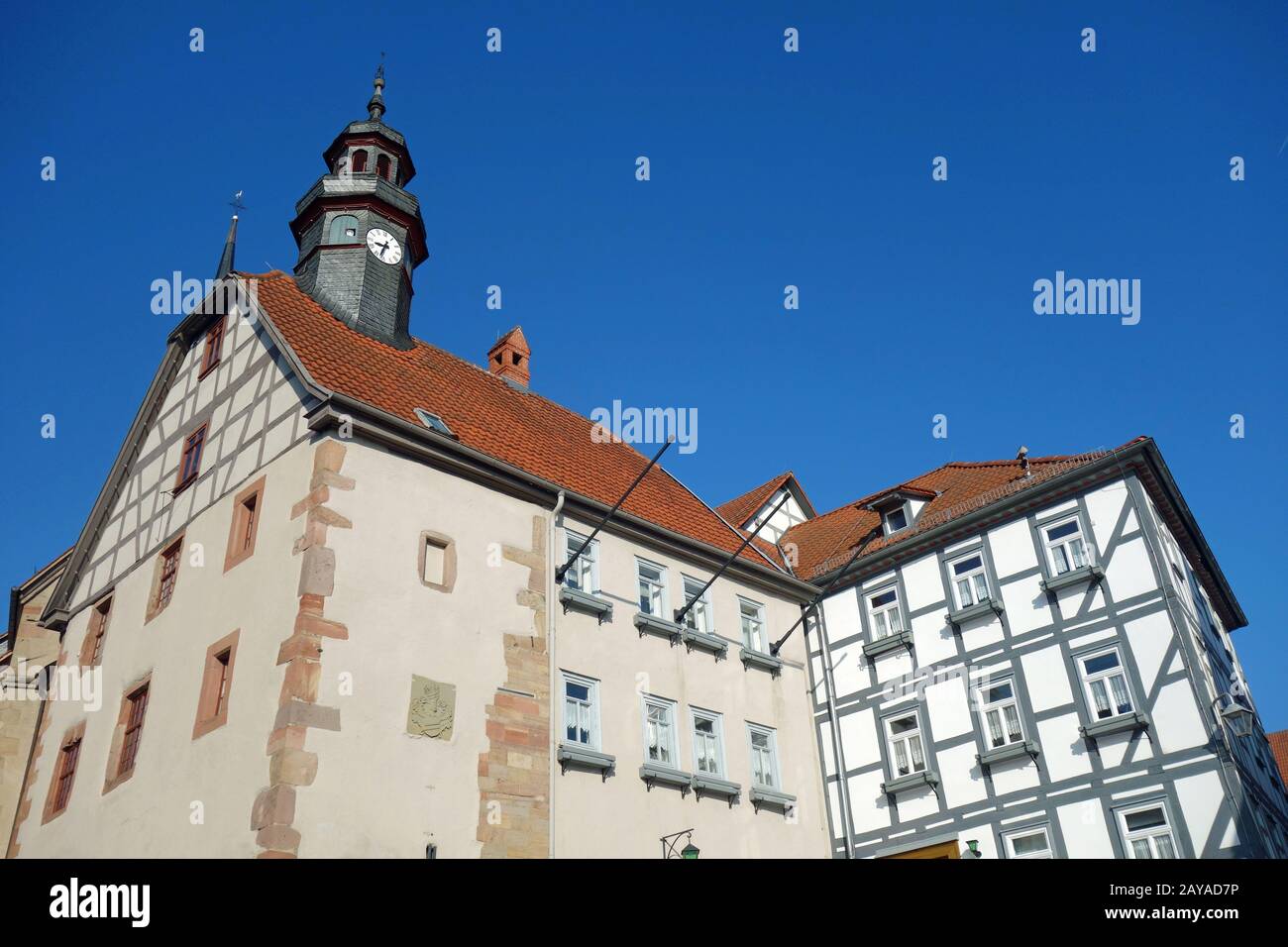 Historische Altstadt von Schlitz Stockfoto