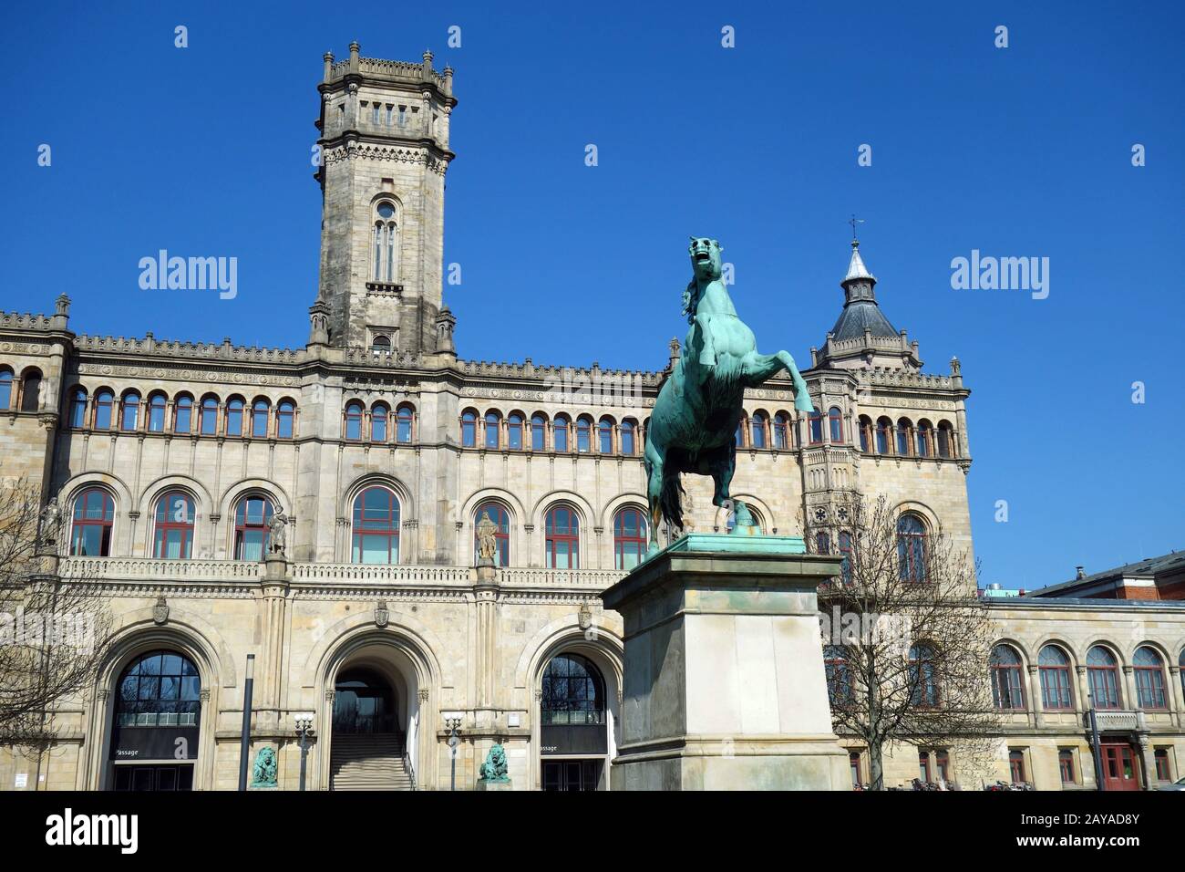 Die Gottfried-Wilhelm-Z-Universität Hannover Stockfoto