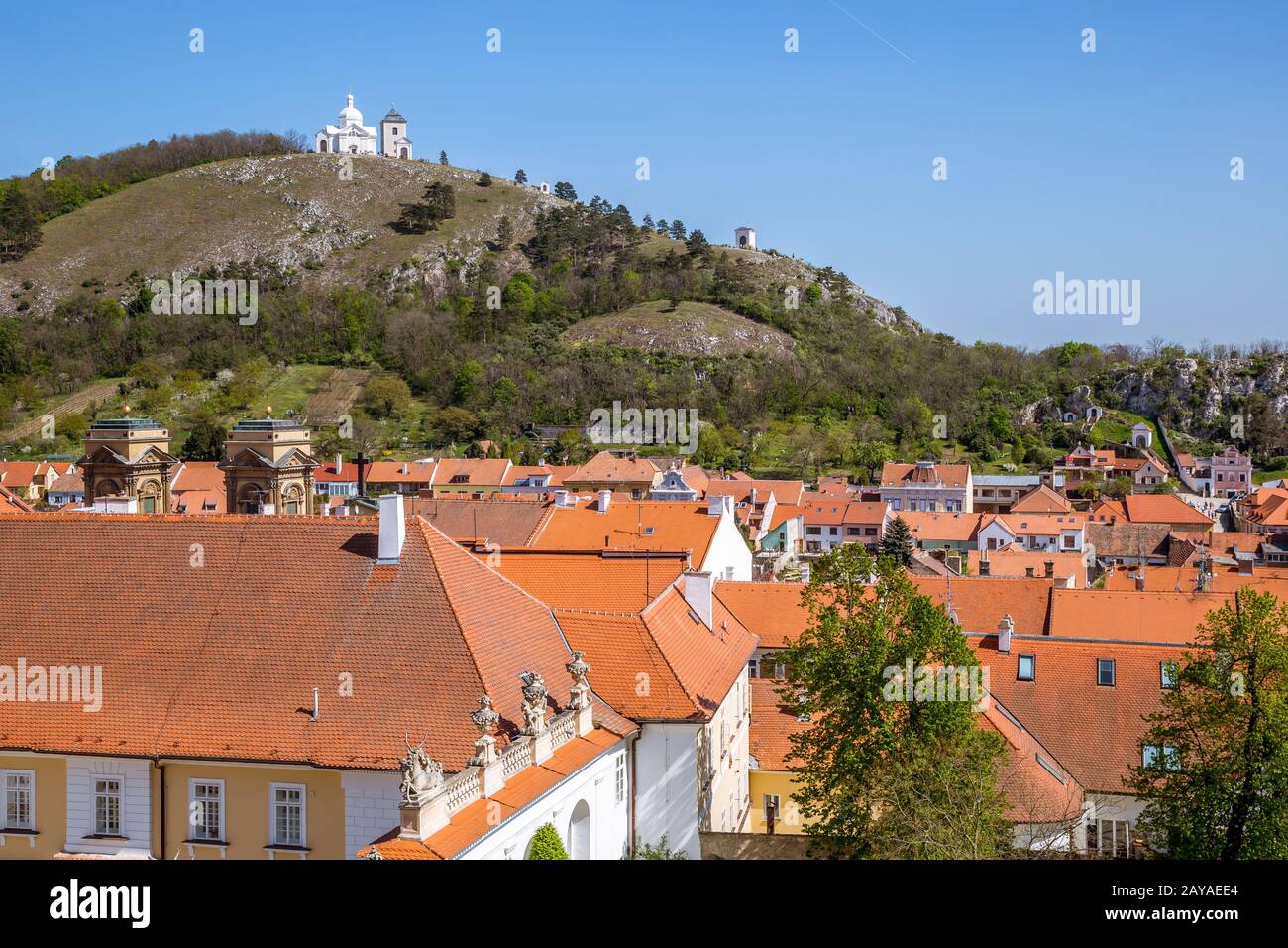 Holy Hill in Mikulov Stockfoto