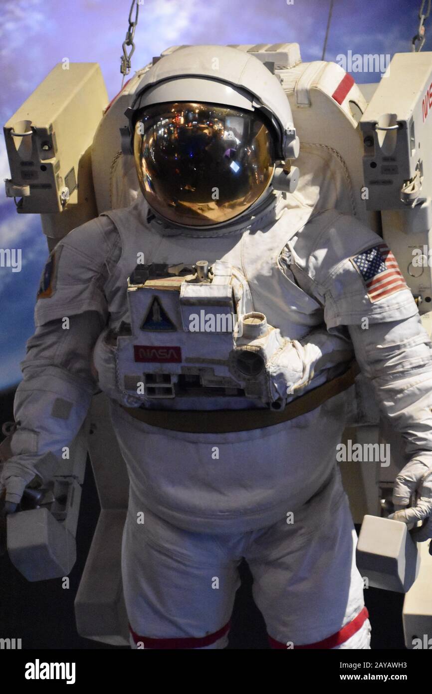 Astronaut im Space Center in Houston, Texas Stockfoto