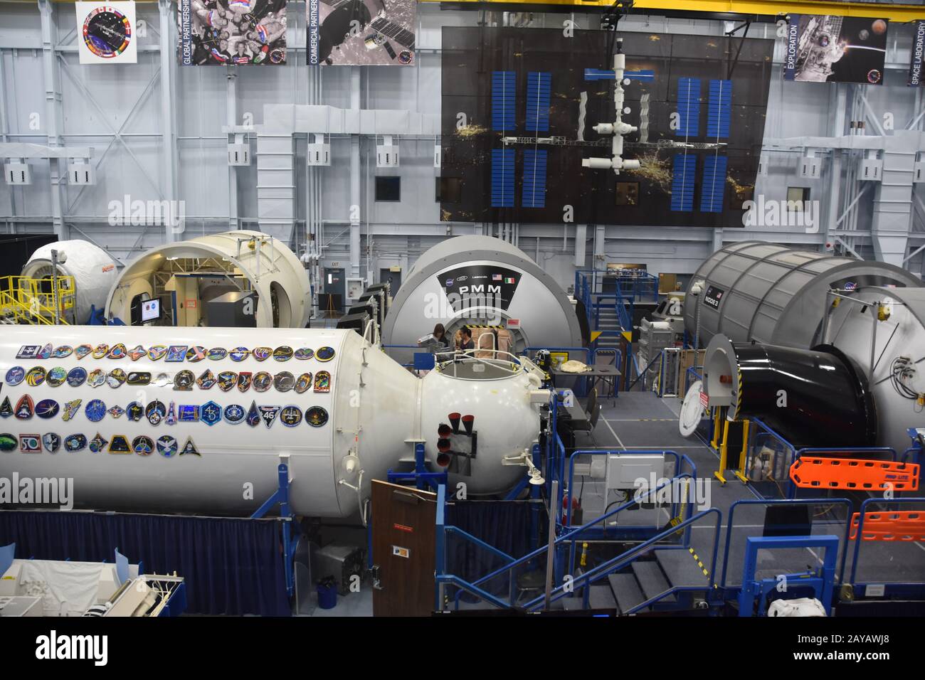Astronautentrainingseinrichtung im Space Center in Houston, Texas Stockfoto