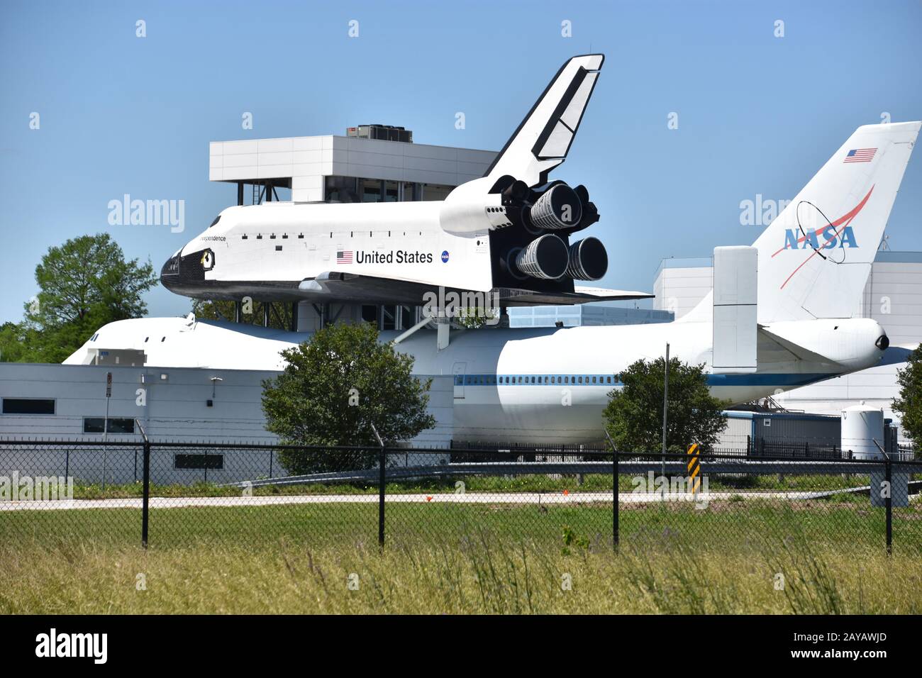 NASA 905 im Space Center in Houston Texas Stockfoto